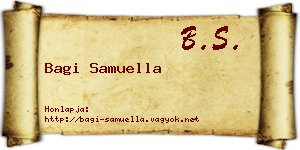 Bagi Samuella névjegykártya